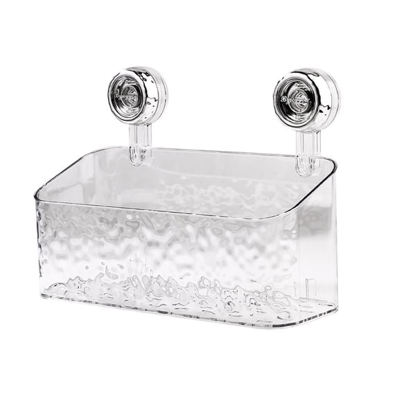 Yonrjhukm Bathroom Suction Cup Storage Rack, Sanitary Napkin and Tampon Organizer, Modern Acrylic Storage Box for Feminine Products, Stylish and Practical Bathroom Storage Solution