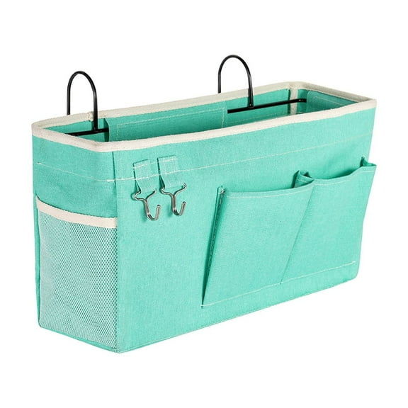 Yonrjhukm Bedside Storage Caddy, Hanging Bed Organizer for Dormitory, Bunk Beds, Home, and Travel, Multi-Pocket Fabric Storage Basket for Phones, Books, and Accessories