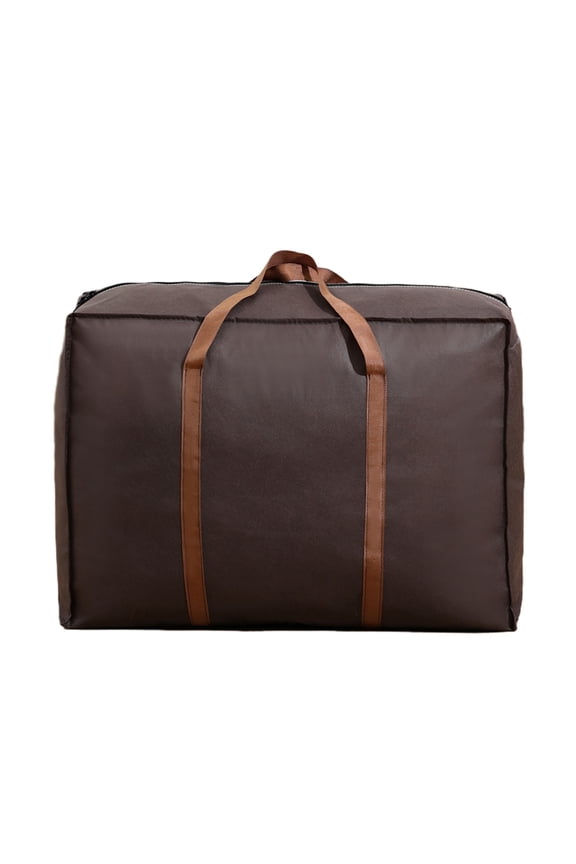 Big Capacity Folding Luggage Bag, Travel Clothes Storage Organizer, Zipper Non-Woven Suitcase, Foldable Duffle Handbag for Moving House and Wardrobe Storage
