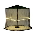 thumbnail image 1 of Yonrjhukm Black Patio Umbrella Mosquito Netting with Double Zipper Door Polyester Mesh Net Screen Universal for Almost Outdoor Market Table Umbrellas Cantilever Offse, 1 of 5