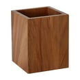 thumbnail image 1 of Yonrjhukm Black Walnut Solid Wood Pen Container, Scandinavian Desktop Storage Box for Office Stationery, Stylish Rhombus Design, Durable & Tidy Organizing Solution, 1 of 6