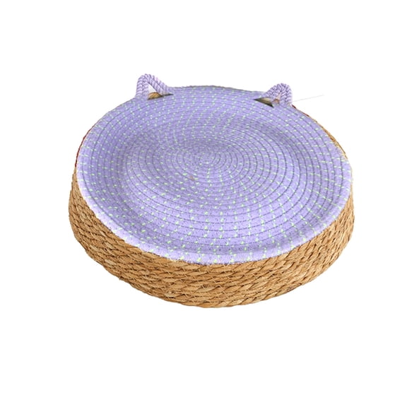 Yonrjhukm Breathable Rattan Pet Bed, Round Dog Mat for Cozy Sleeping Cushion, Deep Relaxation Pet Supply, Woven Dog Bed, Durable & Scratch-Resistant Design