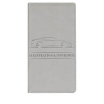 Yonrjhukm Car Insurance Information File, Car Registration Document Organizer, Synthetic Leather Protection Clip, ID and Business Card Storage for Vehicles