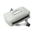 thumbnail image 1 of Yonrjhukm Car Tissue Box with Strap, Multifunctional Leather Visor Tissue Holder, Glasses Clip, Easy Installation for Sun Visor and Armrest, Durable and Temperature Resistant, 1 of 6