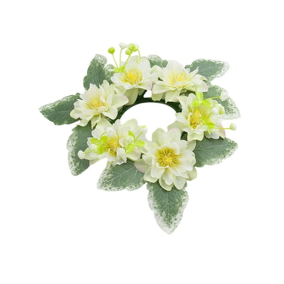 Yonrjhukm Christmas Peony Candlestick Garland for Table Decorations and Centerpieces, Realistic Floral Design, Ideal for Holiday and Everyday Use, Durable and Easy Maintenance