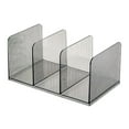 thumbnail image 1 of Yonrjhukm Clear Acrylic 3 Slot Desktop Book Organizer, Space Saving File Rack for Office, Home, Versatile Storage Solution for Books, Folders, Notebooks, Tablets, 1 of 6