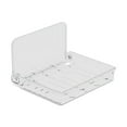 thumbnail image 1 of Yonrjhukm Clear Acrylic Floating Shelf, Foldable Invisible Wall Mounted Shelf for Cosmetics, Bathroom Towels, Desktop Storage & Small Organizers, Easy Installation, Non-Slip Design, 1 of 4