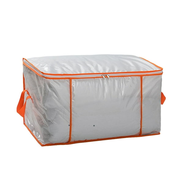 Yonrjhukm Clothing Storage Bags with Handle and Zipper, Large Capacity Travel Moving Bags for Quilts, Blankets, and Small Clothes, Foldable and Machine Washable