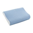 thumbnail image 1 of Yonrjhukm Cool Down Pillowcase for Memory Foam and Latex Pillows, Breathable Ice Silk Polyester Cover, Hotel Quality with Neck Support and Easy Wash Design, 1 of 6