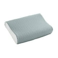 thumbnail image 1 of Yonrjhukm Cool Down Pillowcase for Memory Foam and Latex Pillows, Breathable Ice Silk Polyester Cover, Hotel Quality with Neck Support and Easy Wash Design, 1 of 6