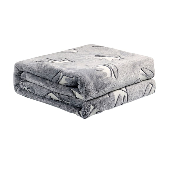 Yonrjhukm Cozy Glow in the Dark Blanket for Kids and Teens, Soft Polyester Fuzzy Throw Blanket for All Seasons, Perfect Birthday and Holiday Gift Ideas