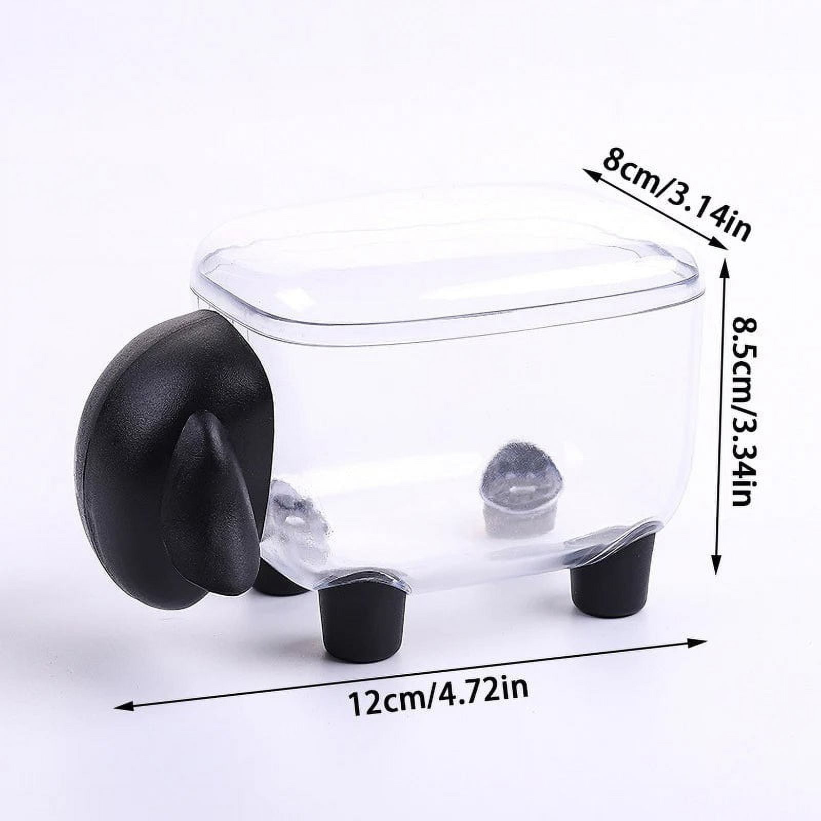 Yonrjhukm Cute Sheep Dispenser Swab Organizer Container with Cover ...