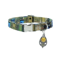 Yonrjhukm Cuttable Rainproof Soft Dog Collar for Medium Large Dogs, Durable Nylon Pet Collar with Safety Lock Buckle and Heavy Duty Ring, Ideal for Cats and Dogs