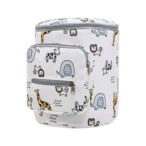 Yonrjhukm Cylinder Stroller Bag, Large Capacity Storage Bag for Baby Strollers, Lightweight Hanging Bag with Adjustable Shoulder Strap, Multi-Scene Use for Travel and Daily Necessities