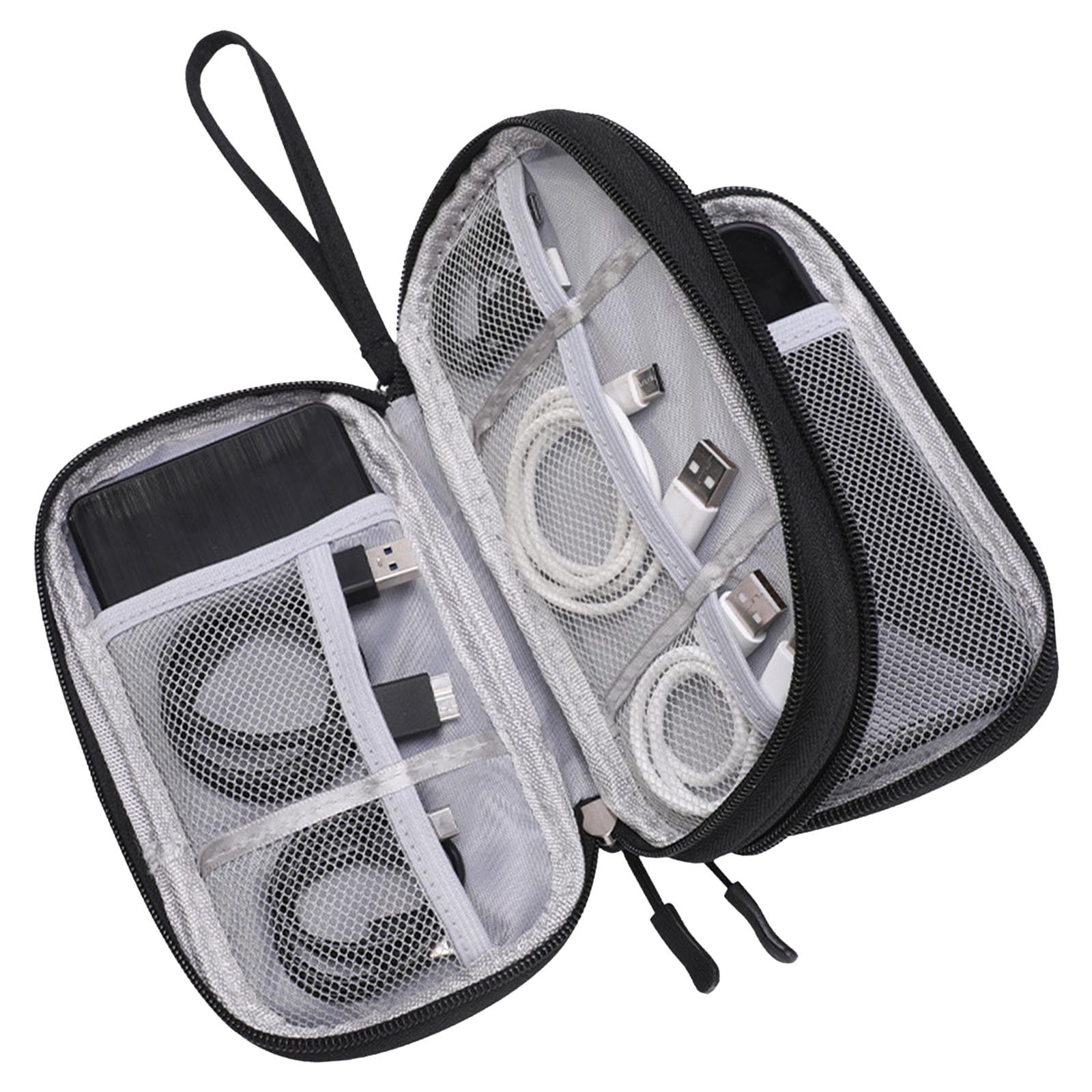 Yonrjhukm Data Cable Storage Bag, Travel Organizer for Electronic ...