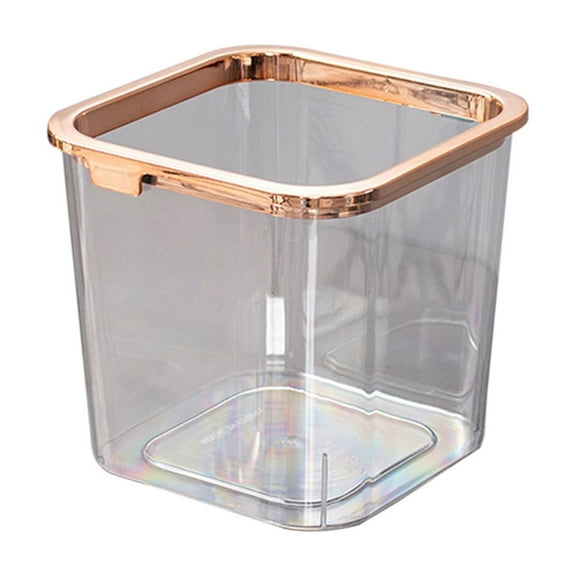 Yonrjhukm Desktop Mini Trash Can for Office and Home, Small Countertop Waste Bin for Dresser, Bedside Table, and Study, Sturdy Plastic, Convenient Cleaning