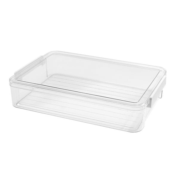 Yonrjhukm Document Organizer Storage Box, Waterproof File Organizer with Transparent Visibility, Large Capacity for Papers and Documents, Stackable and Secure Design for Workspace Efficiency