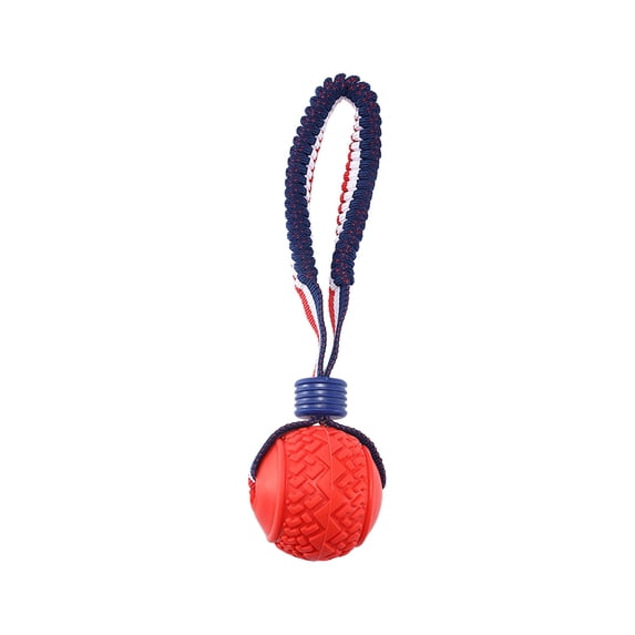 Yonrjhukm Dog Training Toy with Elastic Rope, Interactive Chew Ball for Dogs, Durable Rubber Pet Toy for Teething, Indoor and Outdoor Play, Response Skill Training