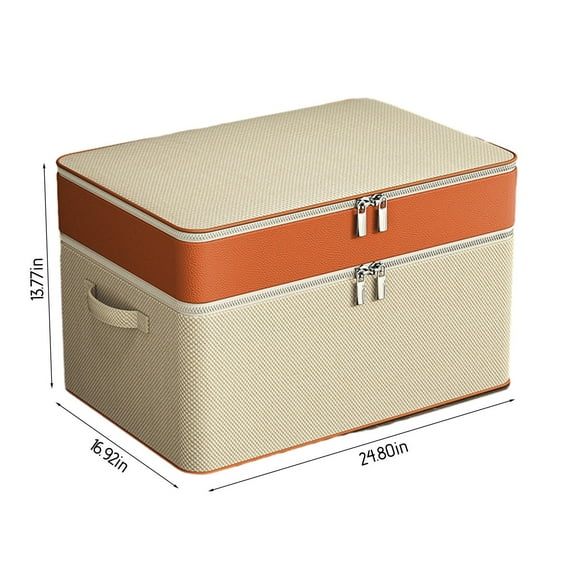 Yonrjhukm Double Layer Zipper Clothes Storage Bag, Portable Quilt Organizer for Home, Closet, Dorm, Camping, and Travel, Versatile, Foldable Storage Solution