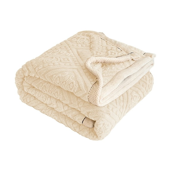 Yonrjhukm Extra Thick Flannel Fleece Blanket, Super Soft Microfiber Throw for Cozy Comfort, Perfect for Office Naps, Bed, Couch & All Seasons, Easy Care & Maintenance