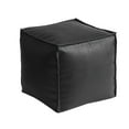 thumbnail image 1 of Yonrjhukm Faux Leather Pouf Ottoman Footstool, Unstuffed Pouf Cover for Storage and Seating, Versatile Indoor Outdoor Cushion, Durable Water-Resistant Footrest, 1 of 7