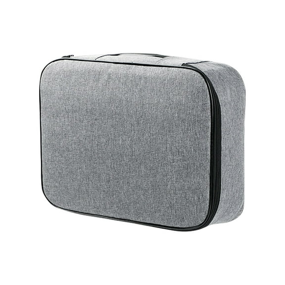 Yonrjhukm File Organizer Bag with Lock, Multifunctional Document Storage Case for Office, Home & Travel, Portable Filing Box with Handle for Passports, Certificates & More