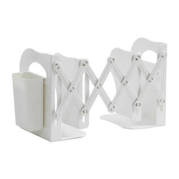 Yonrjhukm Foldable Book Stand, Desktop Book Holder, Adjustable Bookshelf with Silicone Pads, Customizable Layout for Magazines, DVDs, and More, Sturdy Plastic Design