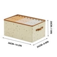 thumbnail image 1 of Yonrjhukm Foldable Linen Storage Box, Large Capacity Clothing Organizer, Eco-Friendly Fabric Storage Container for Home, Bedroom, Wardrobe, and Car Storage, 1 of 3