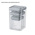 thumbnail image 1 of Yonrjhukm Food Grade PET Transparent Plastic Storage Container, Leakproof Food Storage Canister with Side-locking Lids for Kitchen Organization and Freshness, 1 of 1