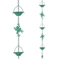 thumbnail image 1 of Yonrjhukm Galvanized Rain Chain Downspout Catcher, Decorative Garden Water Diverter, Metal Rain Cups Chime, Outdoor Home Decor for Garden and Roof, Perfect Gift for Homeowners, 1 of 8