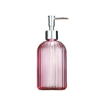 Yonrjhukm Glass Hand Sanitizer Bottle, Refillable Bathroom Lotion Dispenser, Multi-Use Soap Dispenser for Home, Kitchen, Office, Elegant and Practical Design