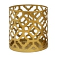 thumbnail image 1 of Yonrjhukm Golden Geometric Hollow Iron Candlestick, Decorative Wrought Iron Candle Holder for Home Decor, Aromatherapy, and Festive Gatherings, Versatile Light Projection Decor Accent, 1 of 6