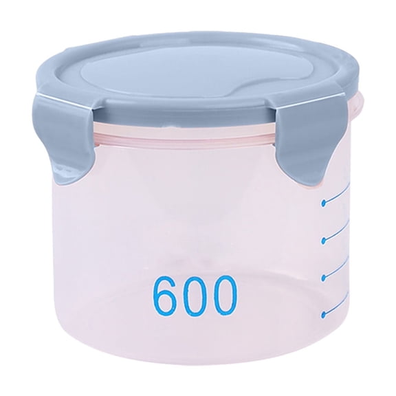 Yonrjhukm Graduated Round Storage Jars with Lids, Sealing Plastic Kitchen Canister for Snacks, Grains, Yoghurt, Cheese, and Baking Ingredients, Multi-Functional Airtight Food Storage Containers