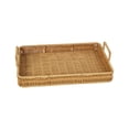 thumbnail image 1 of Yonrjhukm Hand Woven Storage Basket, Imitation Weaving Fruit and Snack Organizer, Versatile Desktop Storage Box with Handles for Home Office, Bathroom, and Kitchen Use, 1 of 6