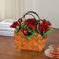thumbnail image 1 of Yonrjhukm Handheld Flower Basket Simulation Floral Arrangement, Decorative Ornaments for Home, Wedding, and Events, Lifelike Artificial Flowers, Easy Maintenance and Versatile Usage, 1 of 6