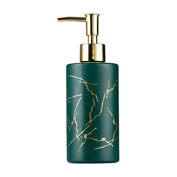 Yonrjhukm Hands Sanitizer Bottle, Refillable Glass Lotion Dispenser for Bathroom, Kitchen, or Office, Multi-Use Soap, Shampoo, Oil, and Body Wash Container, Elegant Design