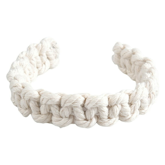 Yonrjhukm Handwoven Rope Curtain Tiebacks, Twisted Fabric Holdbacks for Natural Jute Window Accents, Multi-functional Clips for Curtains, Wires, and Home Decor