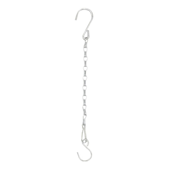 Yonrjhukm Hanging Chain for Plants, 11 Inch Metal Chain with Hooks for Bird Feeders, Planters, Lanterns, and Ornaments, Durable, Weather-Resistant, Indoor Outdoor Use