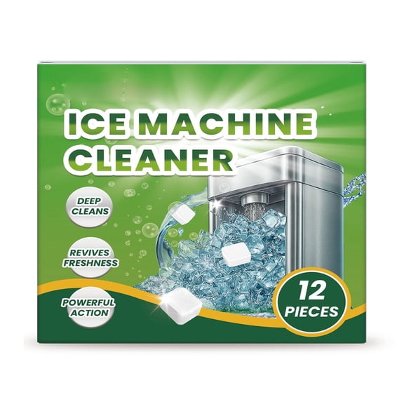 Yonrjhukm High-Efficiency Ice Maker Cleaning Tablets, Scale and Odor Remover for Prolonged Lifespan and Optimal Taste, Easy to Use, Ideal for Home and Commercial Ice Machines