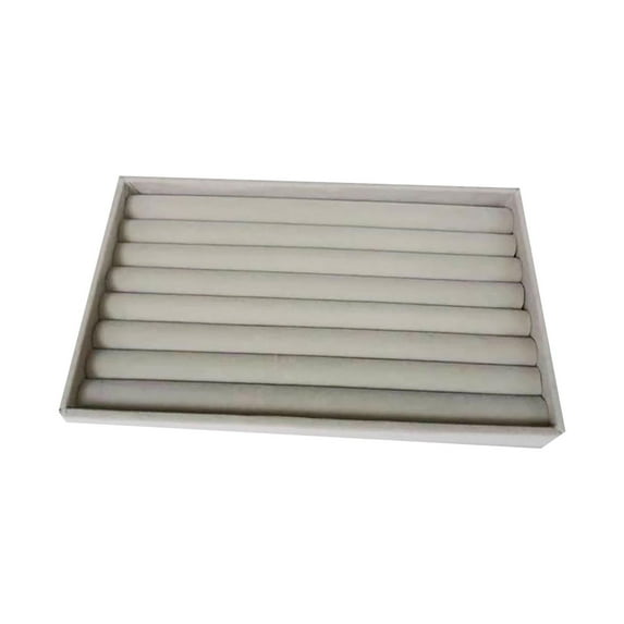 Yonrjhukm Jewelry Display Storage Box, Velvet Desktop Organizer for Makeup, Earrings, Bracelets, Rings, Durable Jewelry Organizer Tray for Home and Gifts