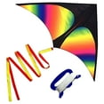 thumbnail image 1 of Yonrjhukm Kids Beach Kite, Huge Colorful Easy to Fly Kite for Kids and Adults, Durable Polyester with Long Tail, Perfect for Family Fun and Outdoor Activities, 1 of 9
