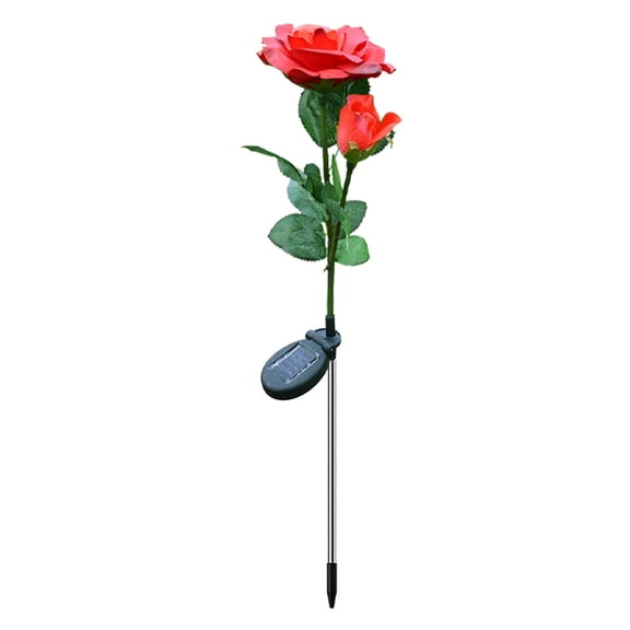 Yonrjhukm LED Outdoor Garden Garden Solar Rose Simulation Lights