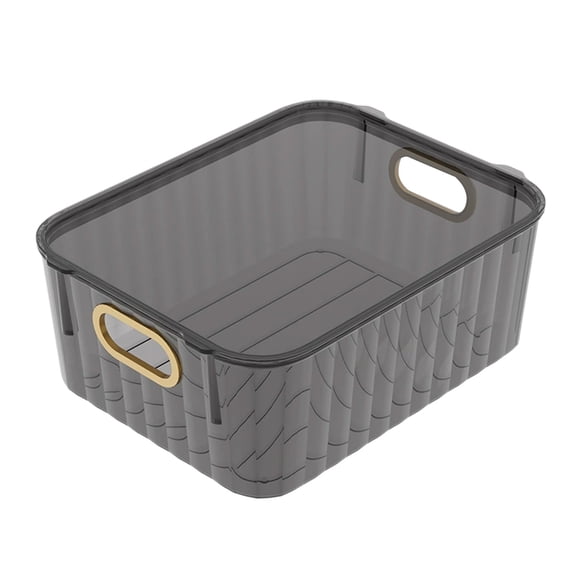 Yonrjhukm Large Capacity Transparent Storage Box, Desktop Cosmetic Organizer with Lid, Stackable Soot-Proof Container for Toys, Snacks, and Electronics, Durable PET Material