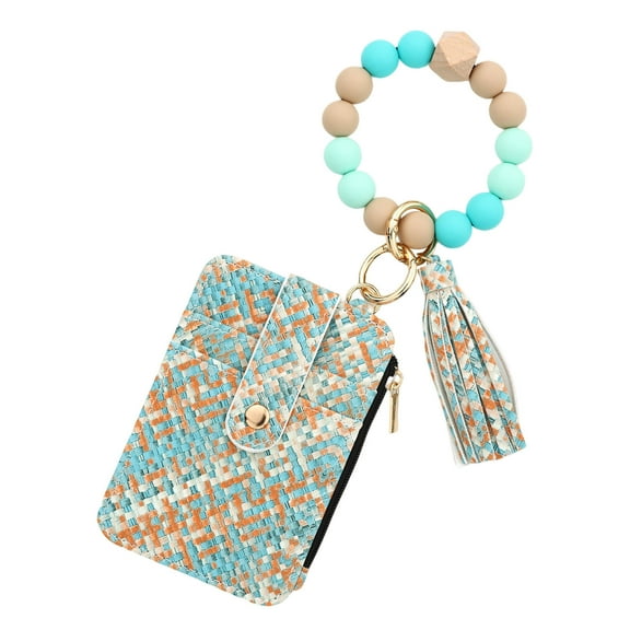 Yonrjhukm Leather Wallet Keychain, Compact Daily Companion with Multiple Compartments, Secure Fastenings, Customizable Design, and Versatile Fashion Accessory for Keys and Cards