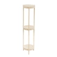 thumbnail image 1 of Yonrjhukm Modern Small Round Side Table, High Strength Plastic Corner Table for Living Room and Bedroom, Sturdy Construction with Tier Storage and Safe Rounded Edges, Versatile Coffee Table, 1 of 6