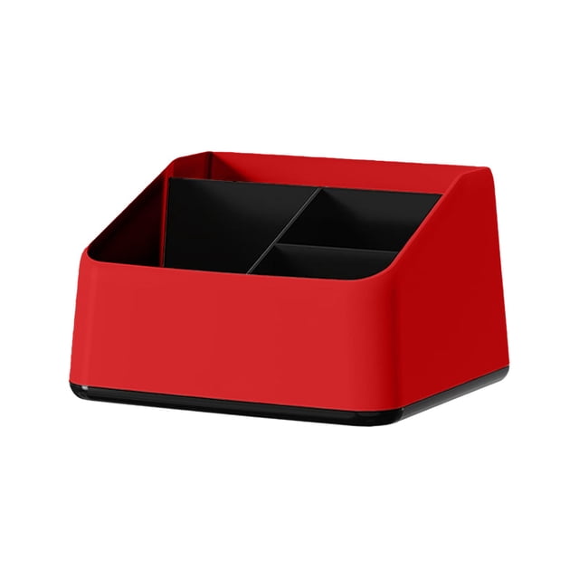 Yonrjhukm Multifunctional Desk Organizer, Slant Insertion Pen Rack, Large Capacity Storage Box for Stationery, Office Supplies, and Cosmetics, Stylish Desktop Storage Solution