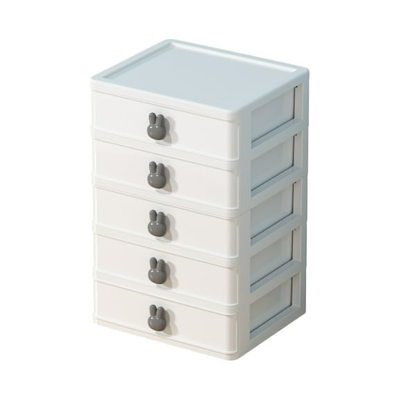 Yonrjhukm Multifunctional Desktop Storage Box, Clear Drawer Style Organizer for Cosmetics, Jewelry, Stationery, and Small Items, Space-Saving Storage Solution for Home and Office