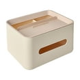 thumbnail image 1 of Yonrjhukm Multifunctional Desktop Tissue Box, Space-saving Household Remote Control Storage Organizer, Convenient Design for Living Room, Coffee Table, and Office Use, 1 of 3