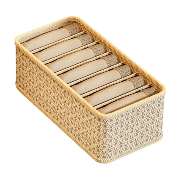 Yonrjhukm Multifunctional Drawer Style Underwear and Sock Storage Box, Versatile Organizer for Small Clothing, Foldable Non-Woven Fabric with Divided Compartments, Space-Saving Solution