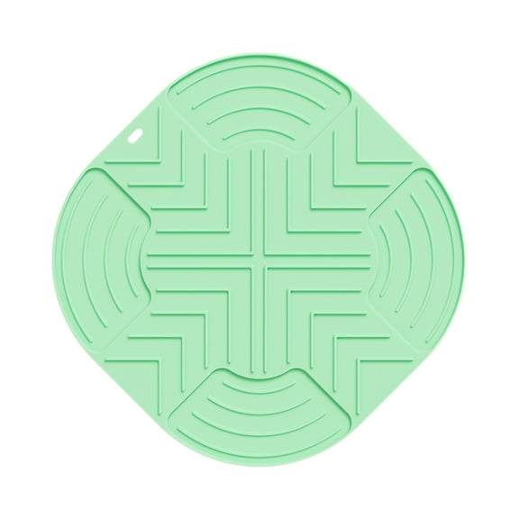 Yonrjhukm Multifunctional Silicone Mat for Air Fryer, Non-Slip Insulation Mat, Heat Resistant Kitchen Mat with Raised Edges, Easy to Clean Countertop Protector